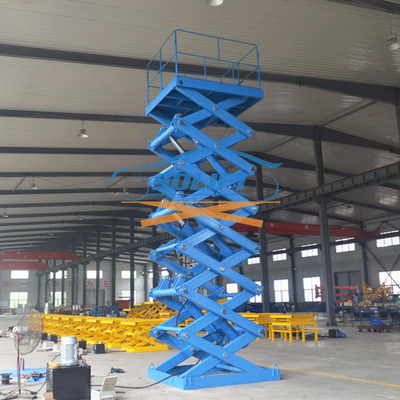 Elevador de carro de tesoura hidráulica 2 - 10M Altura de elevação manual / PLC / controle remoto