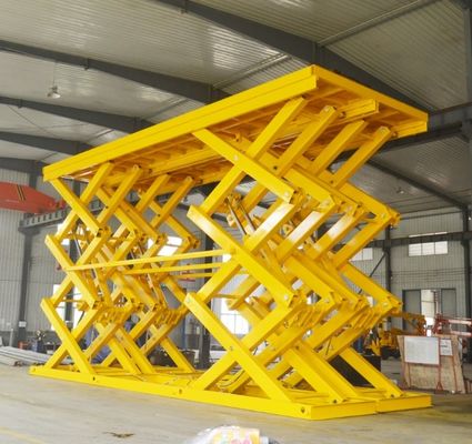 Elevador Tesoura Hidráulico de 1-200 Toneladas Plataforma Elevatória de Carga para Armazém