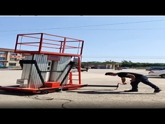 2 toneladas 2 m Elevador de carga de armazém Plataforma de mesa Elevador de tesoura hidráulica estacionária